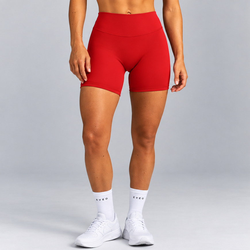 Shorts taille haute MotionSculpt™ 6 po Rouge