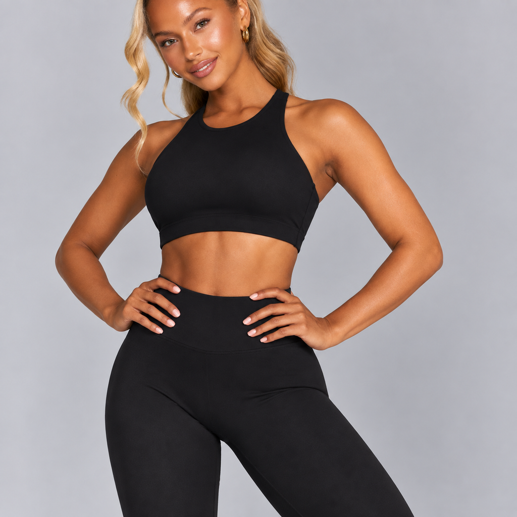 Pantalon évasé taille haute - Gris