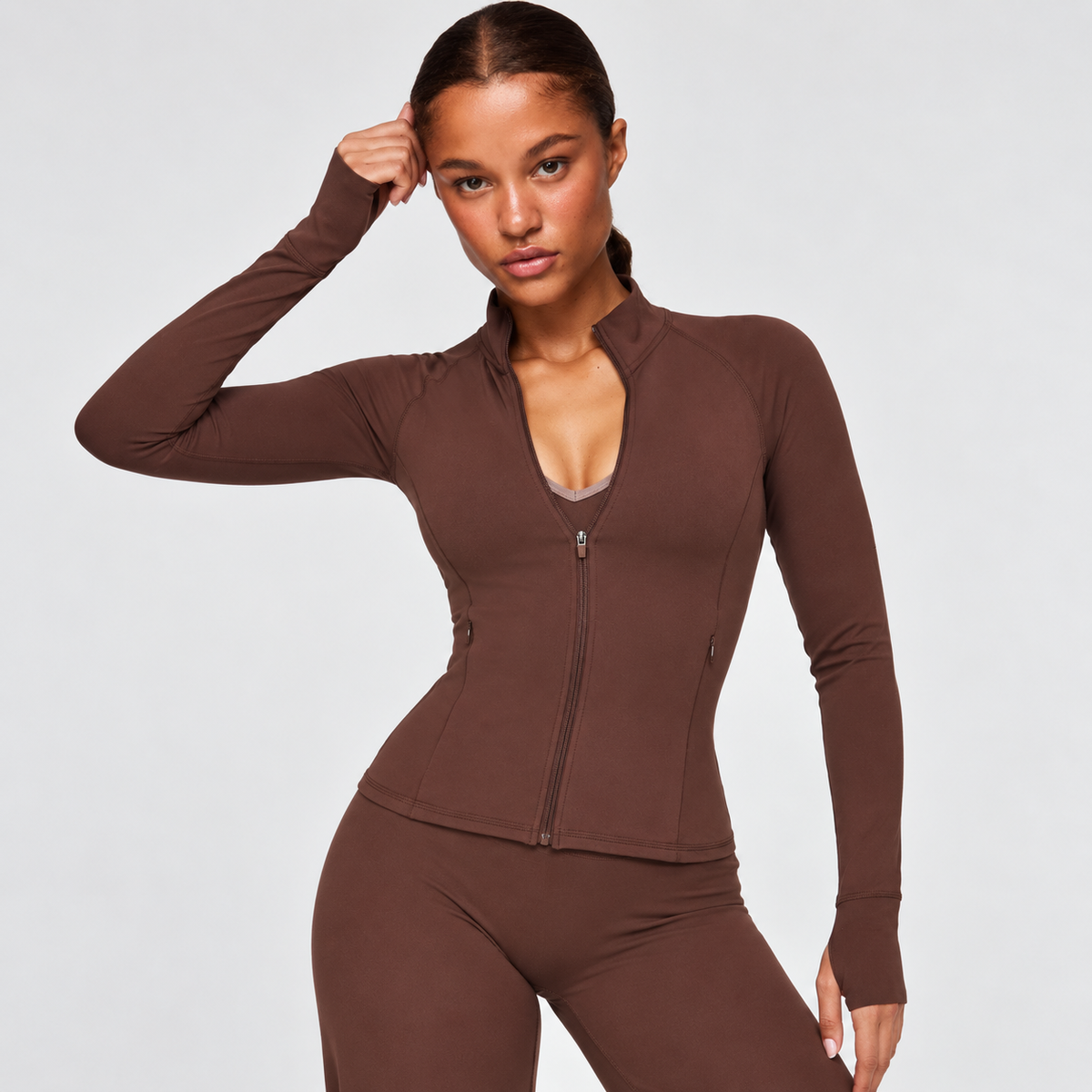 Veste zippée EVEO Sculpt noire