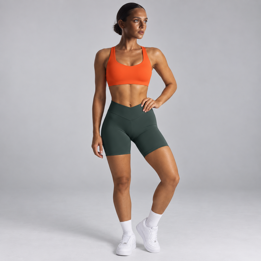 Shorts de sport SculptForm™ 6" – Orange